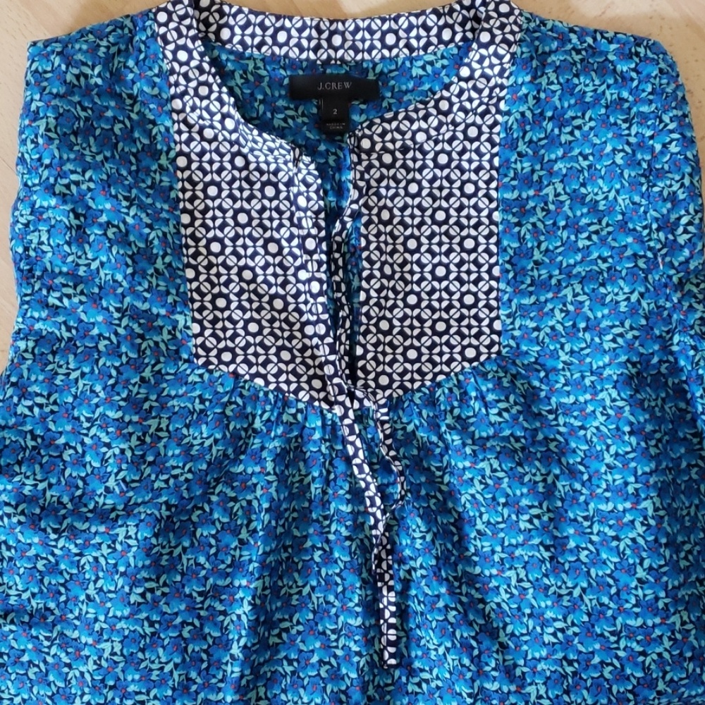 J. Crew Womens Floral Blouse size 2
